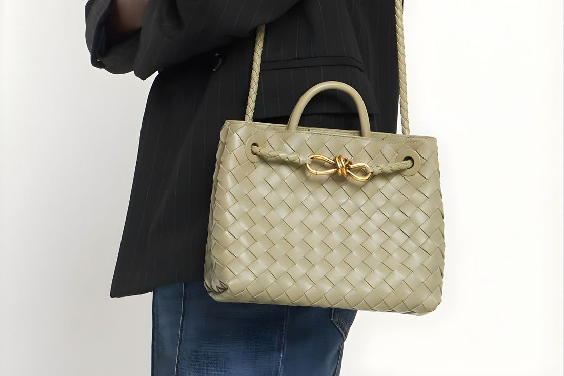 leather tote bag paired with everyday casual wear