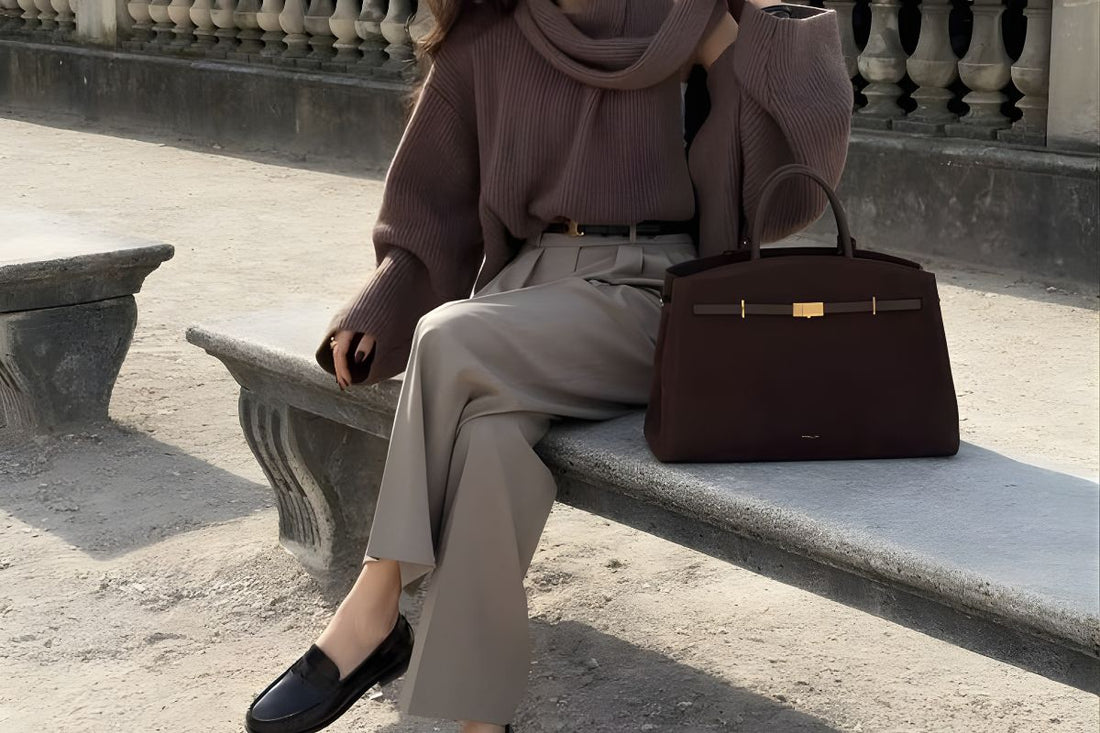 structured tote bag carried through daily commute