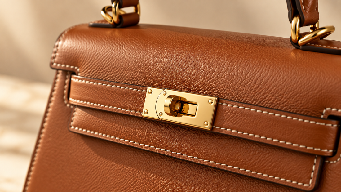 Genuine Leather Top Handle Bag for Women 
