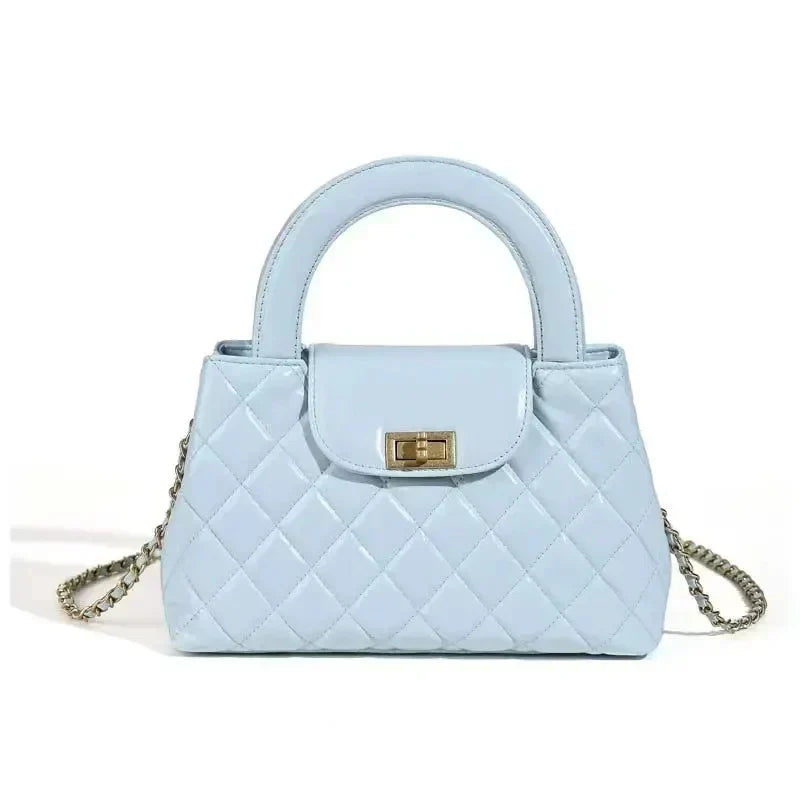 Quilted Leather Crossbody Bag | Stylish Crossbody Quilted Bag