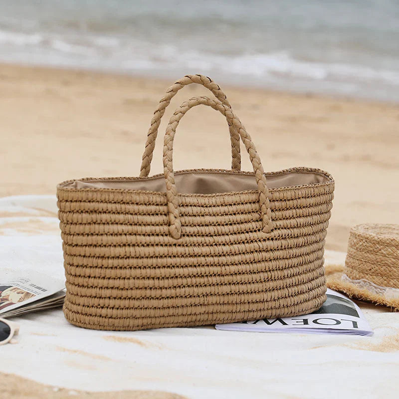 Women's Large Straw Beach Tote Bag 2025 Models | Le Marvelle