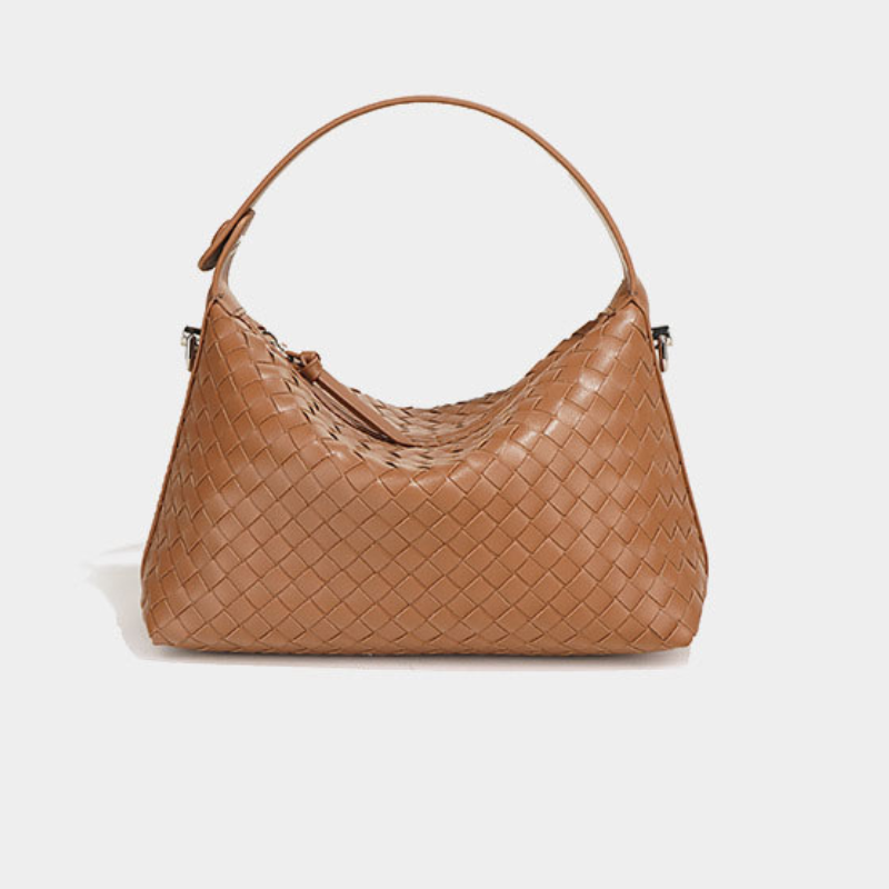 Leather Woven Crossbody Bag - Woven Leather Shoulder Bag