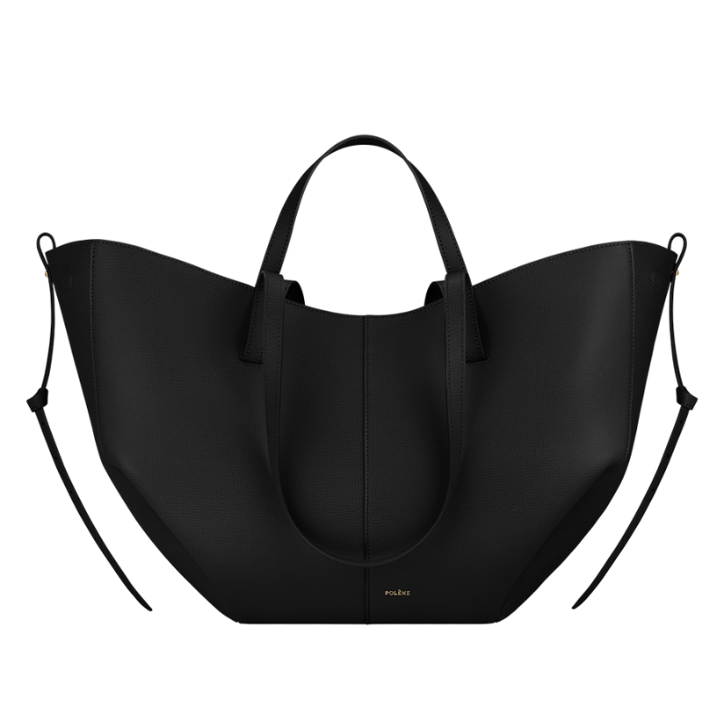 Soft leather tote bag worn on the shoulder for everyday use