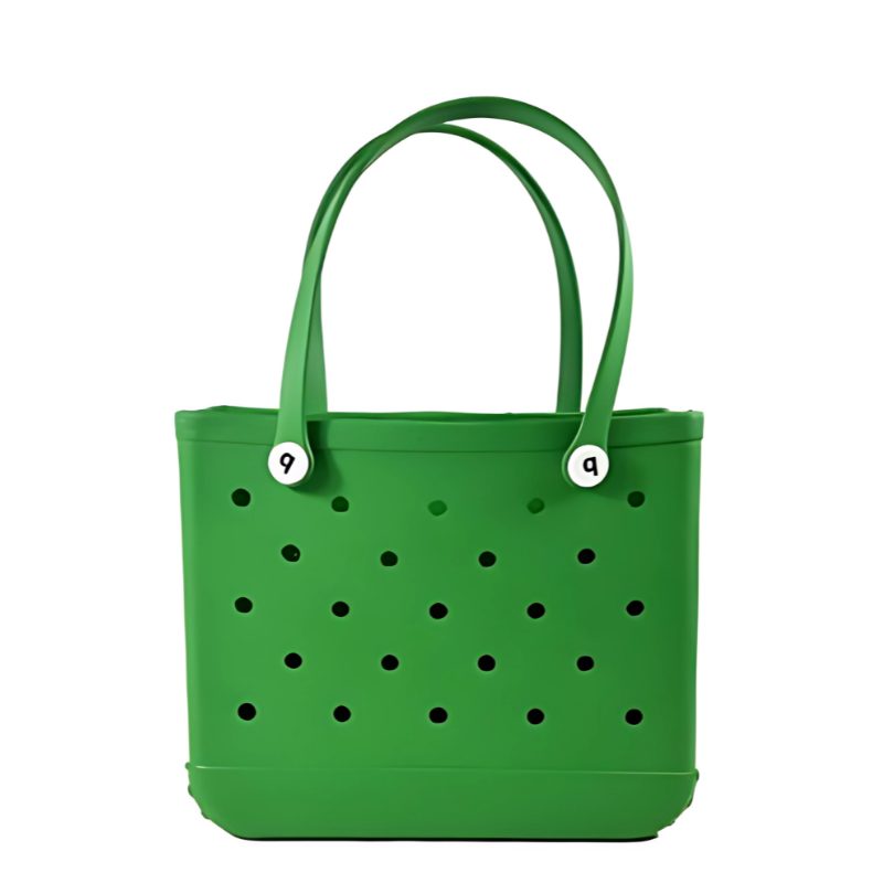 Crocs Beach Tote Bag in fruit green color