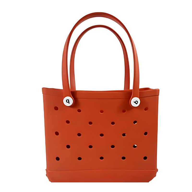 Crocs Beach Tote Bag in orange color