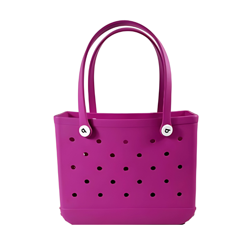 Crocs Beach Tote Bag in purple color