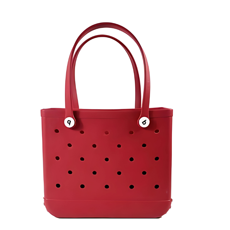 Crocs Beach Tote Bag in red color