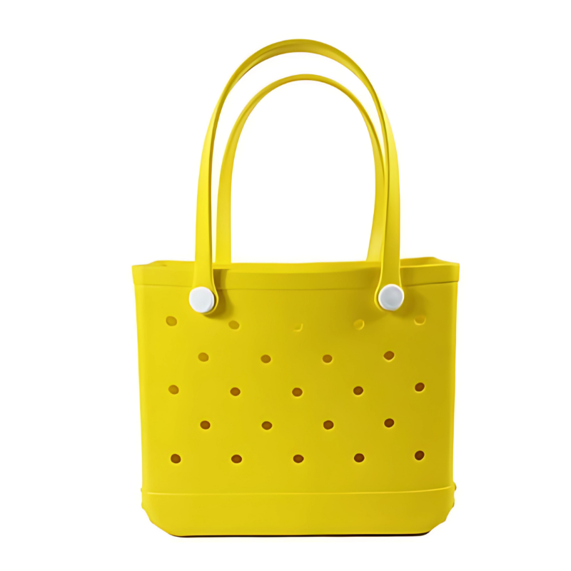 Crocs Beach Tote Bag in yallow color