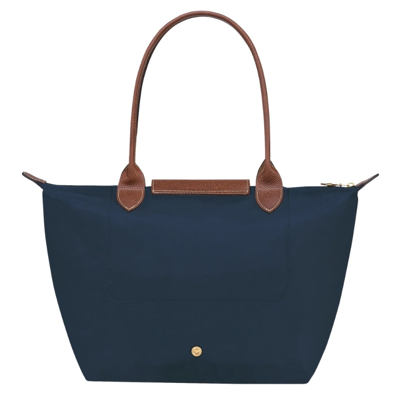 Longchamp Le Pliage Tote Shoulder Bag, Navy, from the back