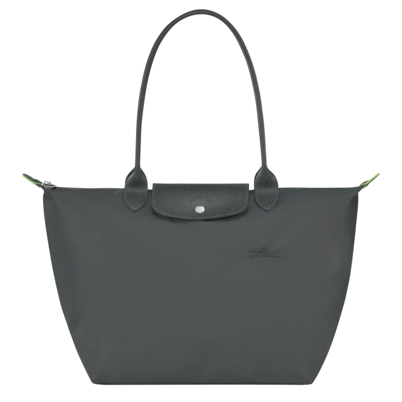 Longchamp Le Pliage Tote Shoulder Bag in grey color