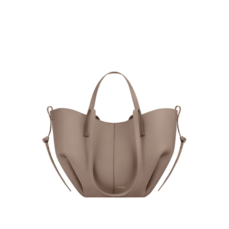 Mini soft leather tote bag for women with compact everyday design
