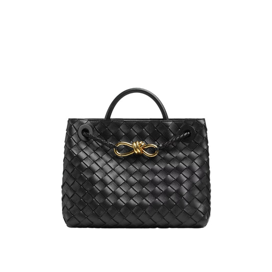 Minimalist Leather Rope Buckle Crossbody Tote Bags black color