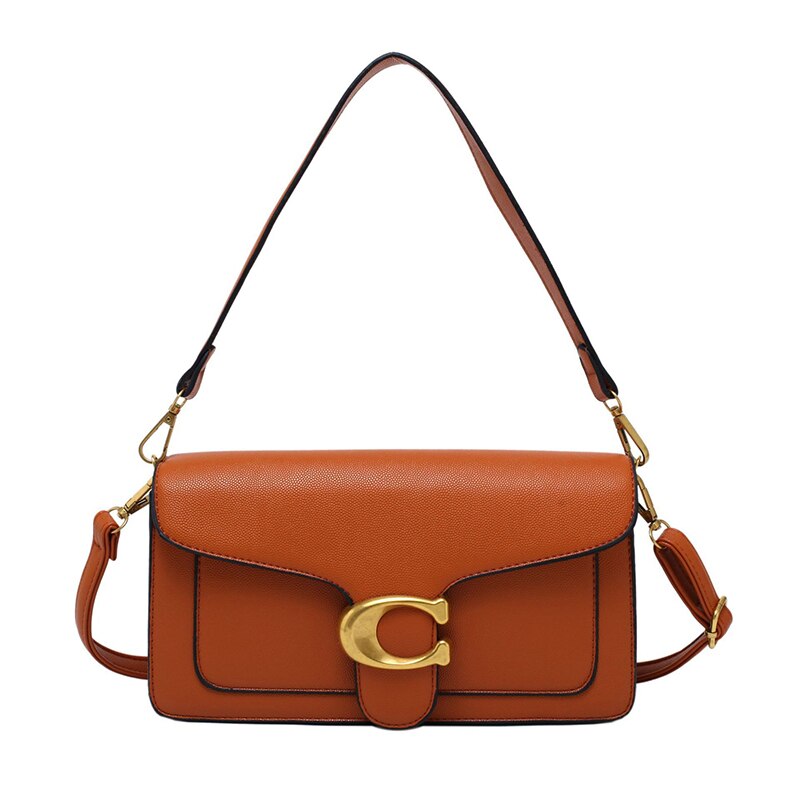 Minimalist Leather Shoulder Crossbody Bag