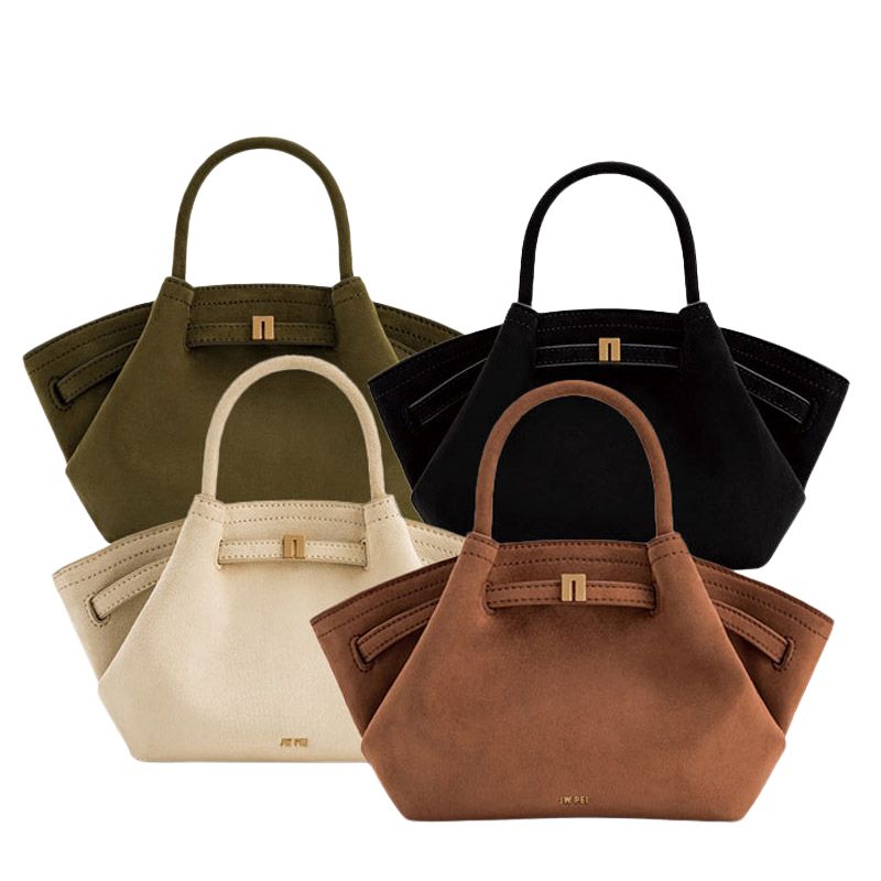 Suede Leather Large Tote Bag