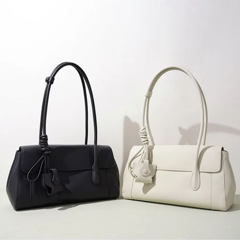 leather shoulder tote bags women neutral colors elegant large capacity